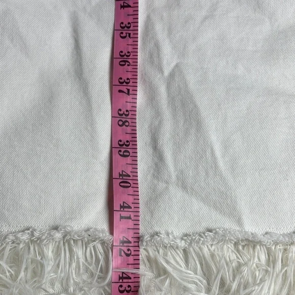 We The Free Come As You Are White Denim Western Boho Maxi Skirt - Picture 12 of 12